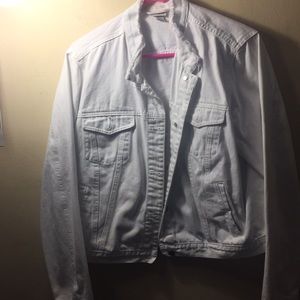 White jean jacket